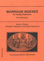 Marriage Indexes for Family Historians