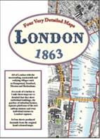 London 1863 - Four Very Detailed Maps