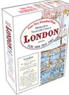 London Medieval to Twentieth Century - Four Very Detailed Maps