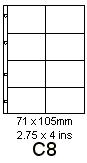 10 C8 Album Pages for Photograph/Memorabilia Album