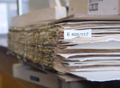 A stack of documents