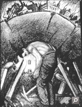 Detail of drawing of a miner (COAL 13/116)