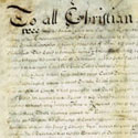 Five Nations Treaty, New York, 1701. Catalogue reference: CO 5/1046/758
