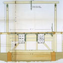 Plan and sections of the gallows at Newgate gaol, c.1880. Catalogue reference: HO 144/18