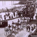 Sanger's Circus procession at Bognor, 1884. Catalogue reference: COPY 1/369 folio 173