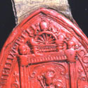 Seal of Kenilworth Abbey, Warwickshire, at its dissolution in 1538. Catalogue reference: E 322/111