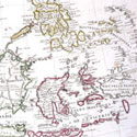 Factice Atlas by Guillaume de L'Isle: Far East map showing fictitious Lake Chamay in Burma and many other inaccuracies, 1700s. Catalogue reference: ZMAP 2/2 (38)