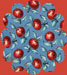 Board of Trade design in flower shape, on coloured background. Catalogue reference: UNIQ 10