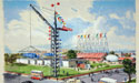 Painting of the Exhibition of Architecture, Poplar. Catalogue reference: WORK 25/69/B1/PR/9e