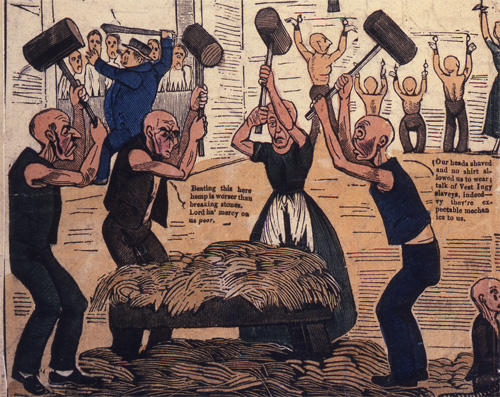 Detail of The New Poor Law poster 1837 (EXT 6/1)
