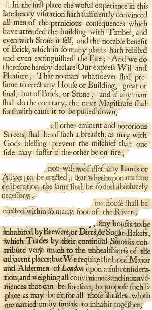 Charles II’s declaration to London in 1666 (SP 29/171)