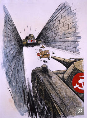 Hitler caught between British and Russian military might 1942-1944 (INF 2/31)
