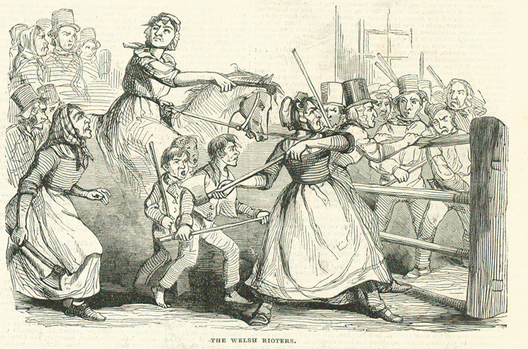 Illustrated London News; ‘The Welsh Rioters', 11 February 1843 (ZPER 34/2)