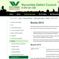 Buckinghamshire 2012 website