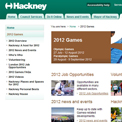 Hackney 2012 website