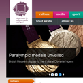 Department of Culture, Media and Sport 2012 website