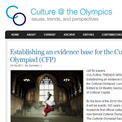 Culture at the Olympics website