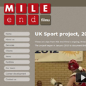 Mile End Films UK Sport project website
