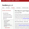 Greater London Authority Mayor's Sports Legacy 2012
