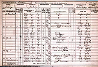 Sample of census record