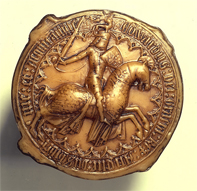 Replica of the great seal of Edward III