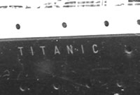 Titanic name plate - Catalogue reference COPY 1/566