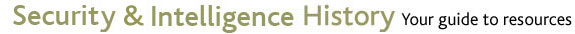 Security and Intelligence History - Your guide to resources