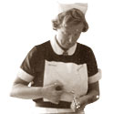 A nurse. Cat ref: COAL 80/878