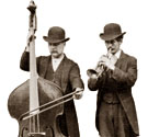 Members of a street music quartet, 1884. Cat ref: COPY 1/369 f239