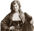 A young woman carrying fishing nets, 1895. Cat ref: COPY 1/419
