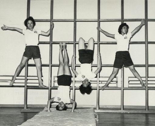 Teacher Training in Hong Kong. Student teachers of the Northcote Training College in the gymnasium, 1962. Catalogue reference: CO 1069/478