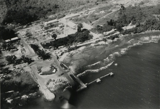 Arrival photograph of the installations at Forari, Vanuatu. Catalogue reference: CO 1069/671