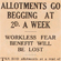 Allotments go begging