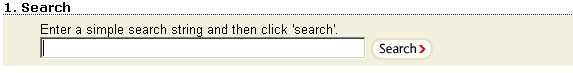 Example simple search search box