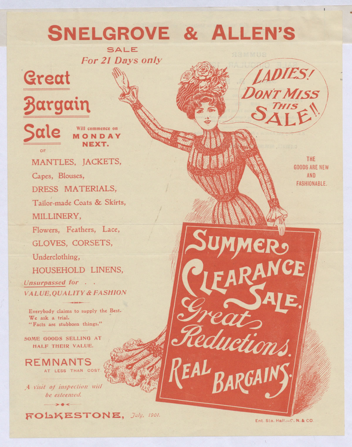 Clothing sale 1901 - The National Archives