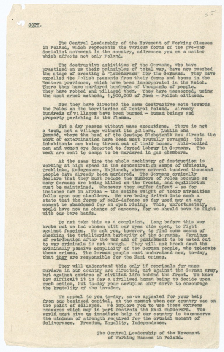 Letter to Attlee - The National Archives