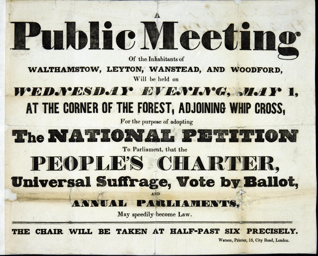 Chartists demand suffrage - The National Archives