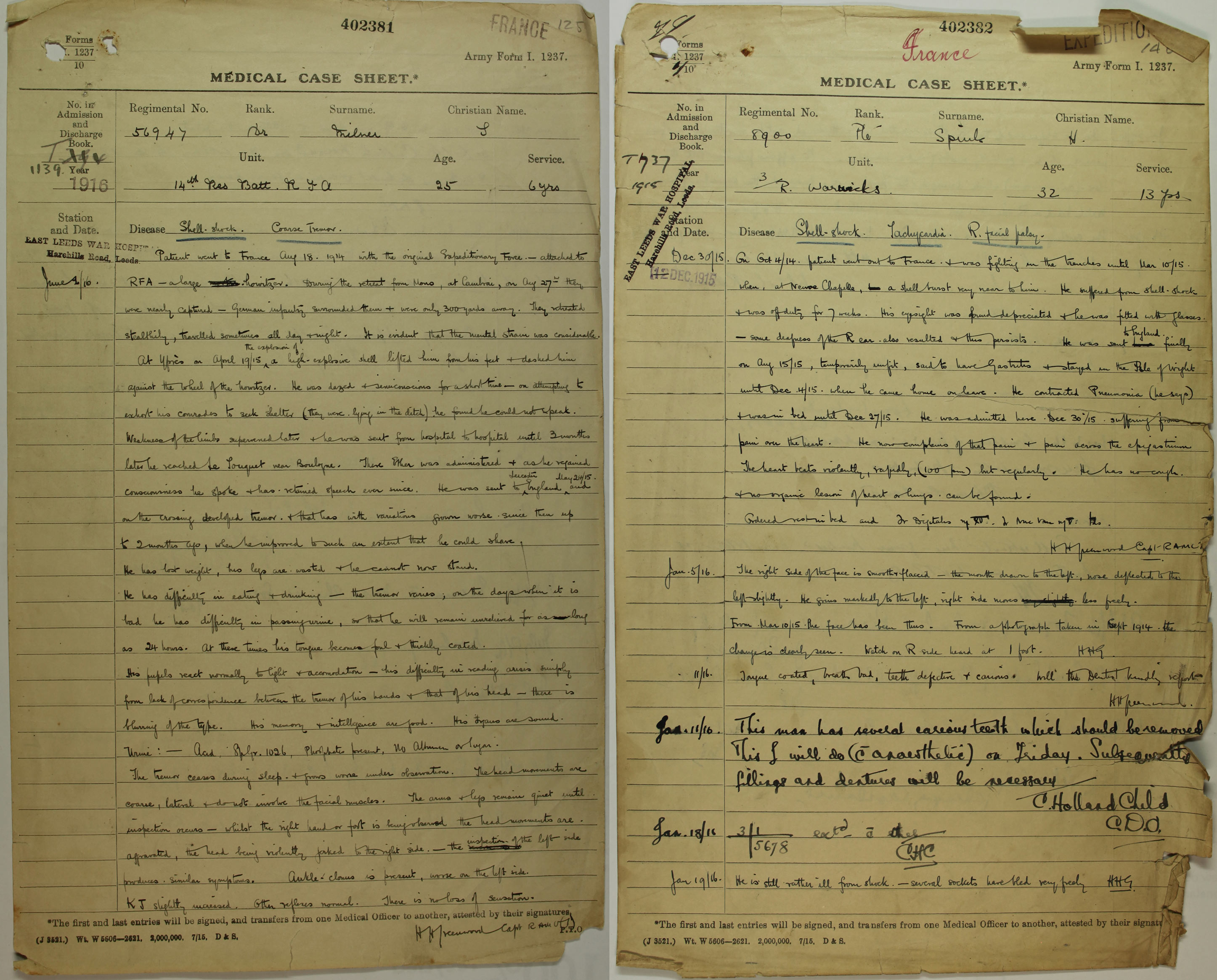 War office report on 'Shell shock' - The National Archives