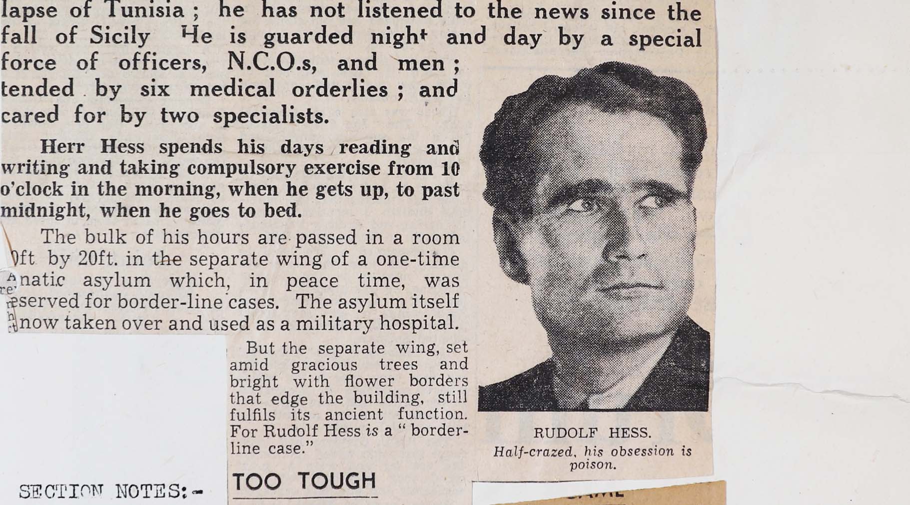 Spotlight On Rudolf Hess The National Archives   KV 2 37 F Crop 