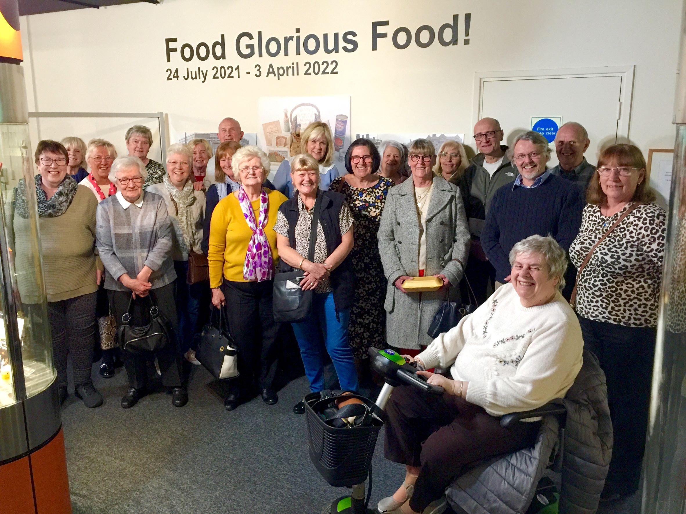 The Sainsbury's Veterans visiting the Food Glorious Food exhibition